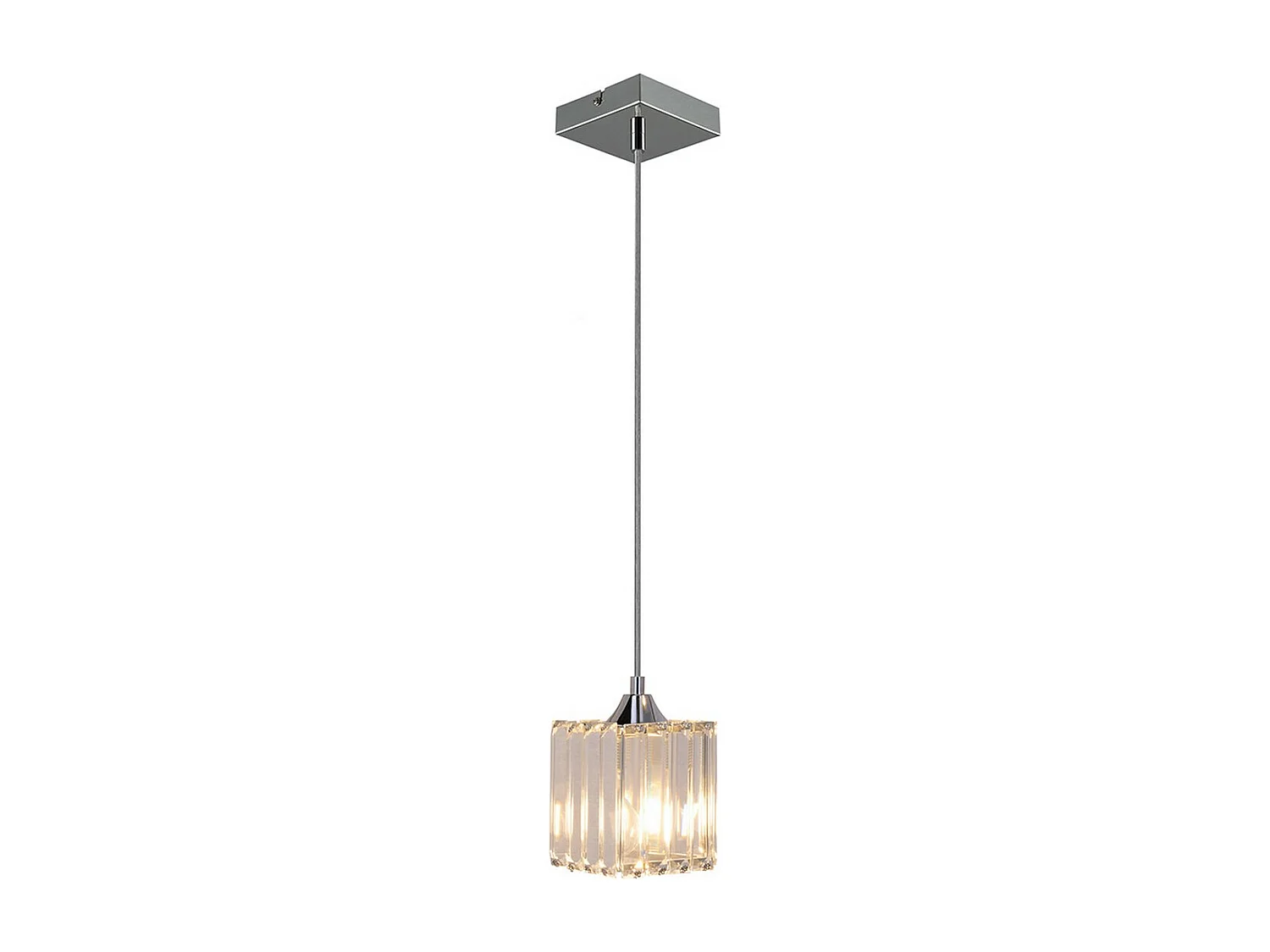 Hanglamp Mundo, Zilver, 13x13x125 cm, EPIKASA