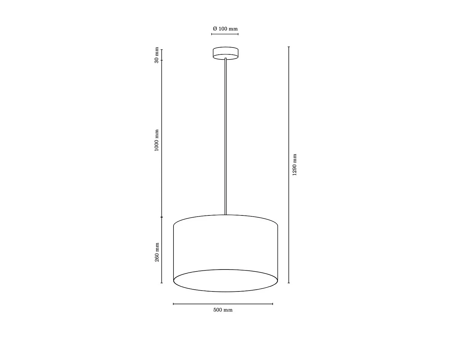Candeeiro Suspenso Mosella, Cinzento, 50x50x129 cm, EPIKASA