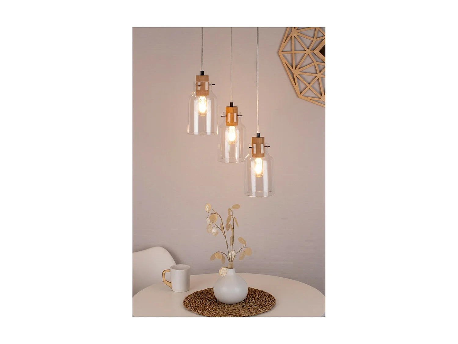 Suspension Yellowstone, Marron, 30x30x110 cm, EPIKASA