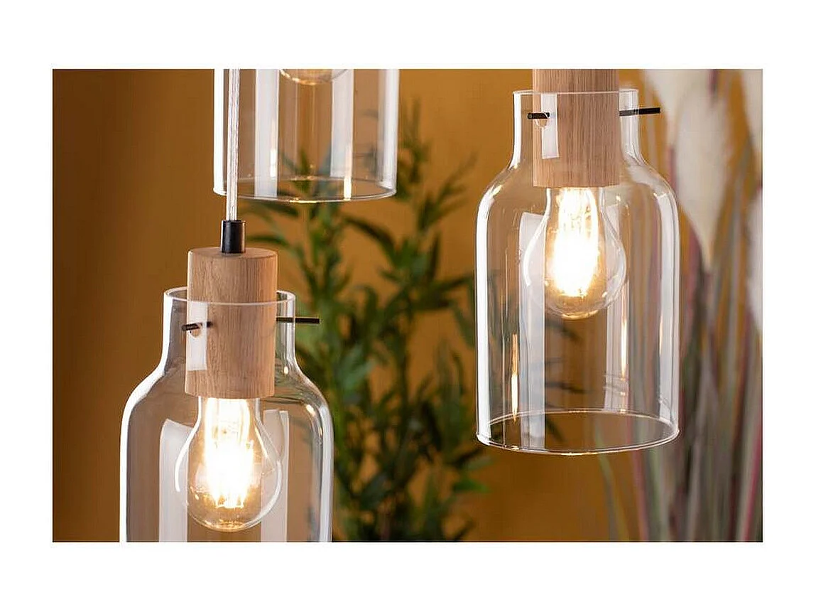 Suspension Yellowstone, Marron, 30x30x110 cm, EPIKASA