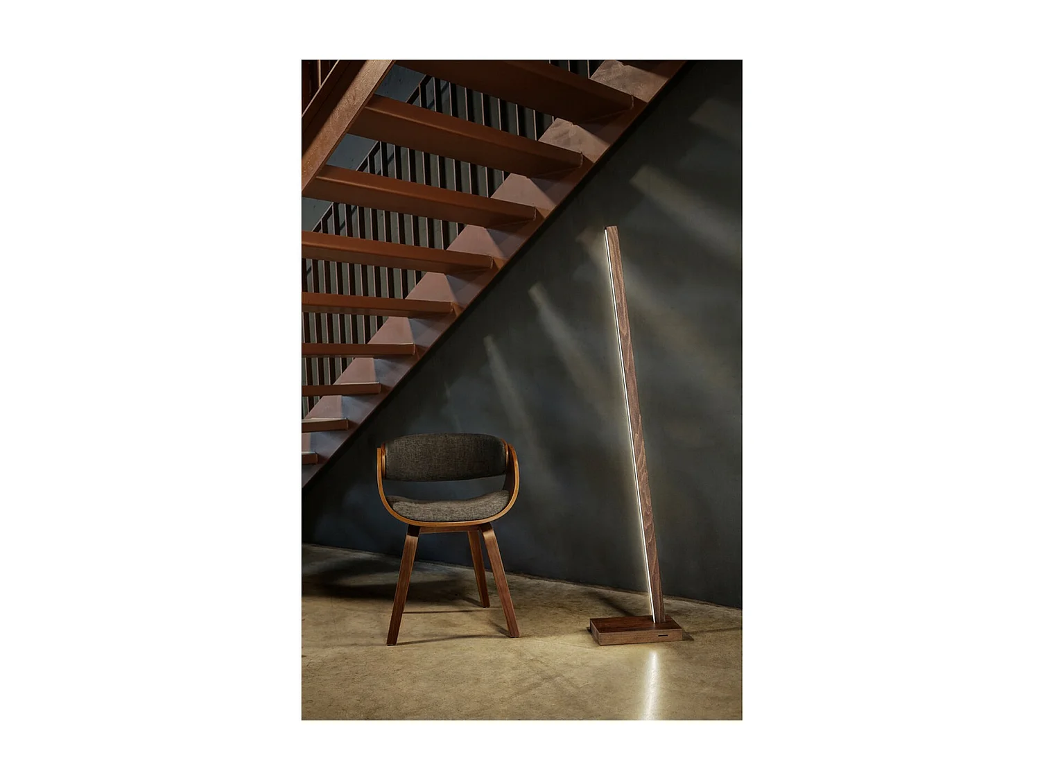 Lampa Podłogowa Amstel, Brązowy, 20x30x150 cm, EPIKASA