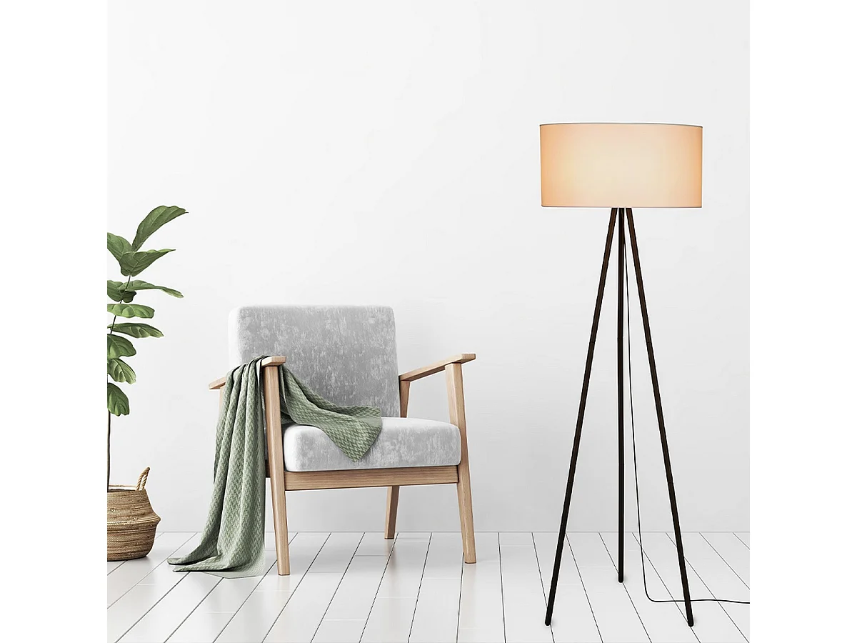 Lampa Podłogowa Ergene, Czarny, 50x50x160 cm, EPIKASA