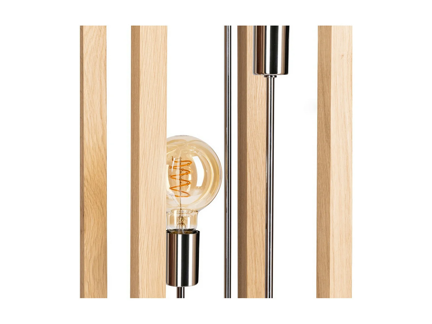 Candeeiro de Pé Boiana, Castanho, 25x25x140 cm, EPIKASA