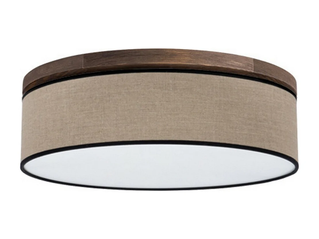 Plafonnier Angelo, Marron, 48x48x16 cm, EPIKASA