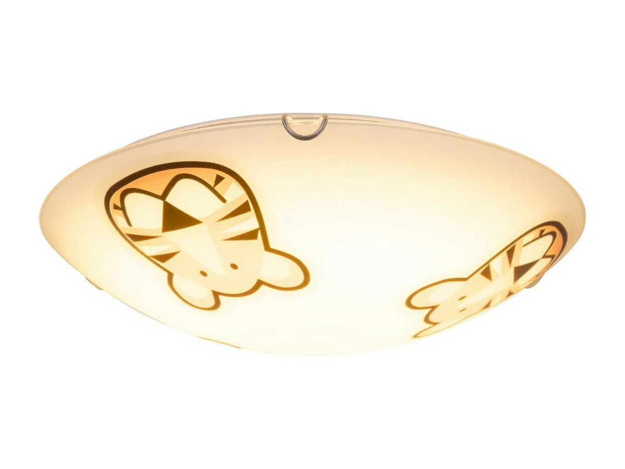 Lampe de Plafond pour Enfants Mulde, Blanc, 40x40x10 cm, Epikasa