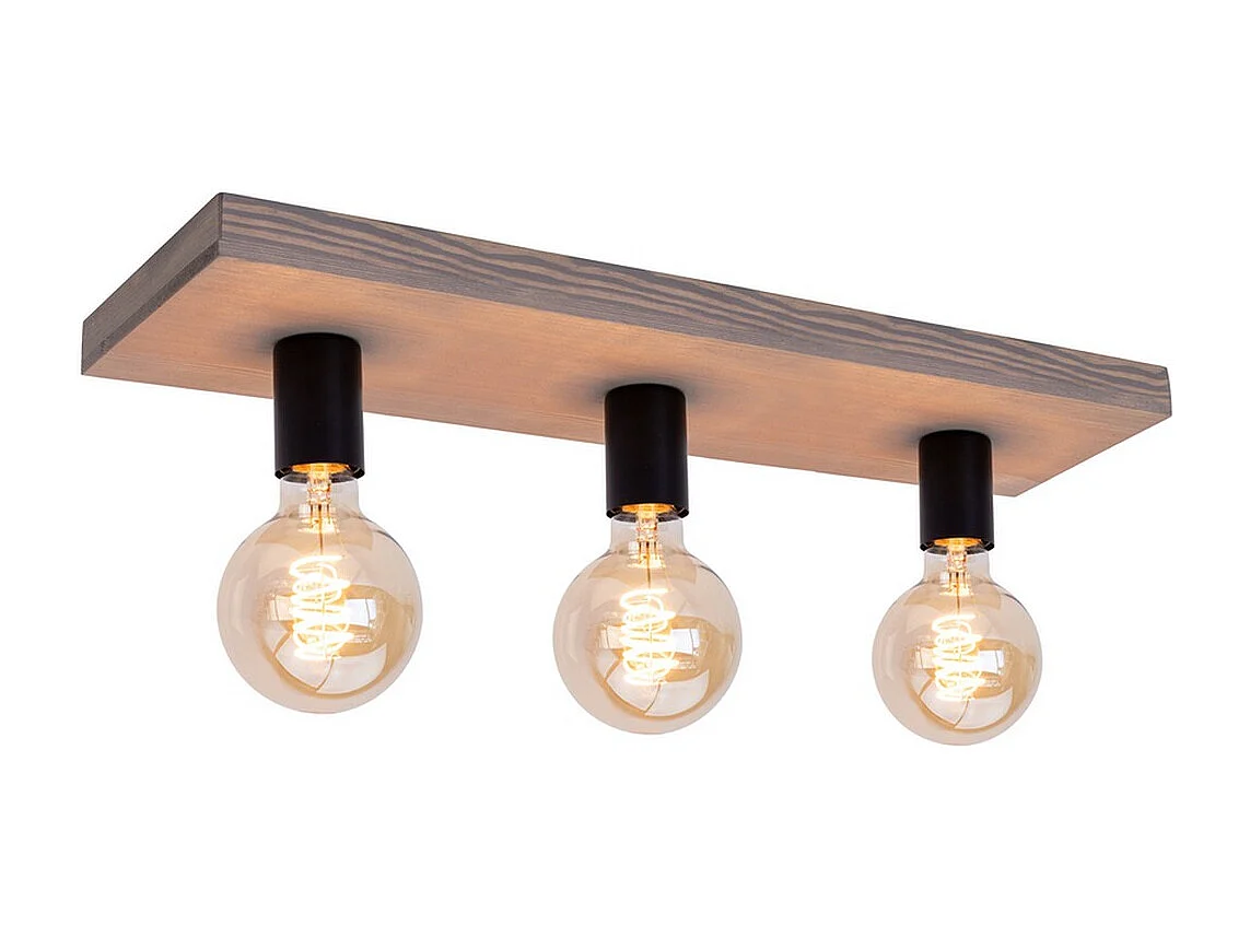 Lampa Sufitowa Nantes, Brązowy, 18x58x9,5 cm, EPIKASA