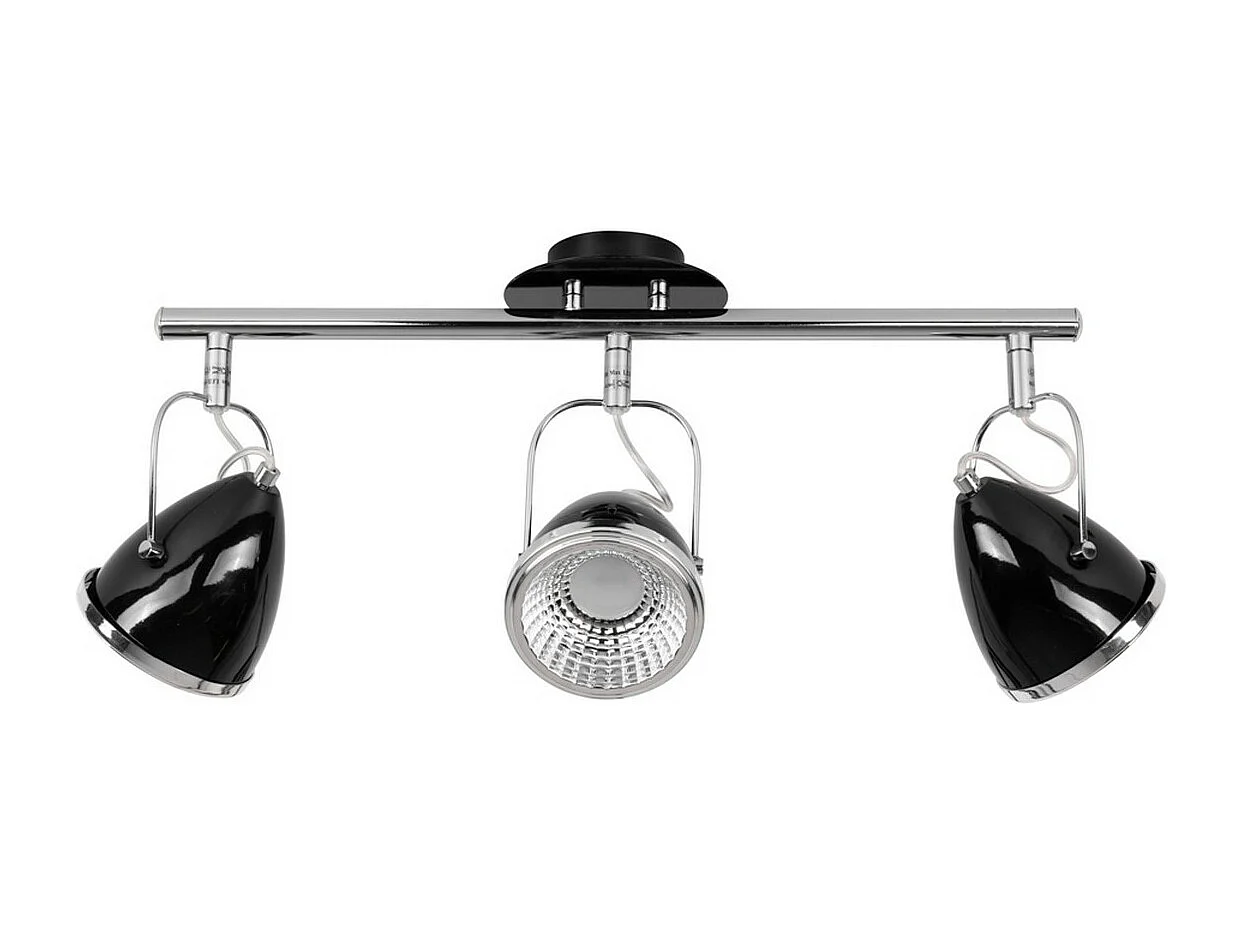 Plafondlamp Lesse, Zwart, 53x13x26 cm, EPIKASA