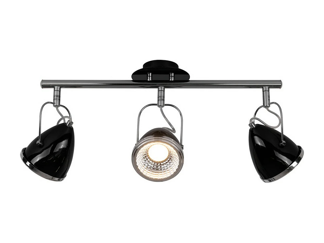 Plafondlamp Lesse, Zwart, 53x13x26 cm, EPIKASA