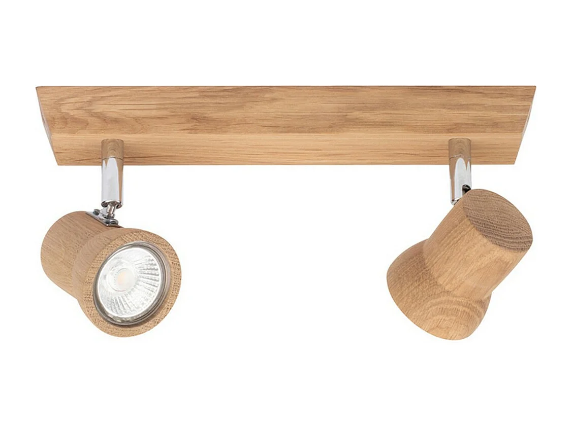 Plafonnier Lione, Marron, 6x29x14 cm, EPIKASA