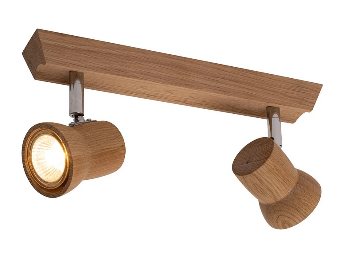 Plafonnier Lione, Marron, 6x29x14 cm, EPIKASA