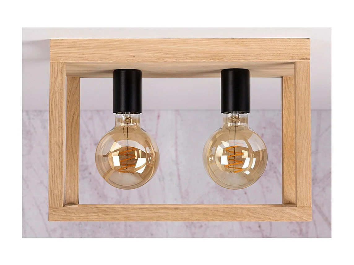 Plafondlamp Tietar, Bruin, 20x36x25 cm, EPIKASA