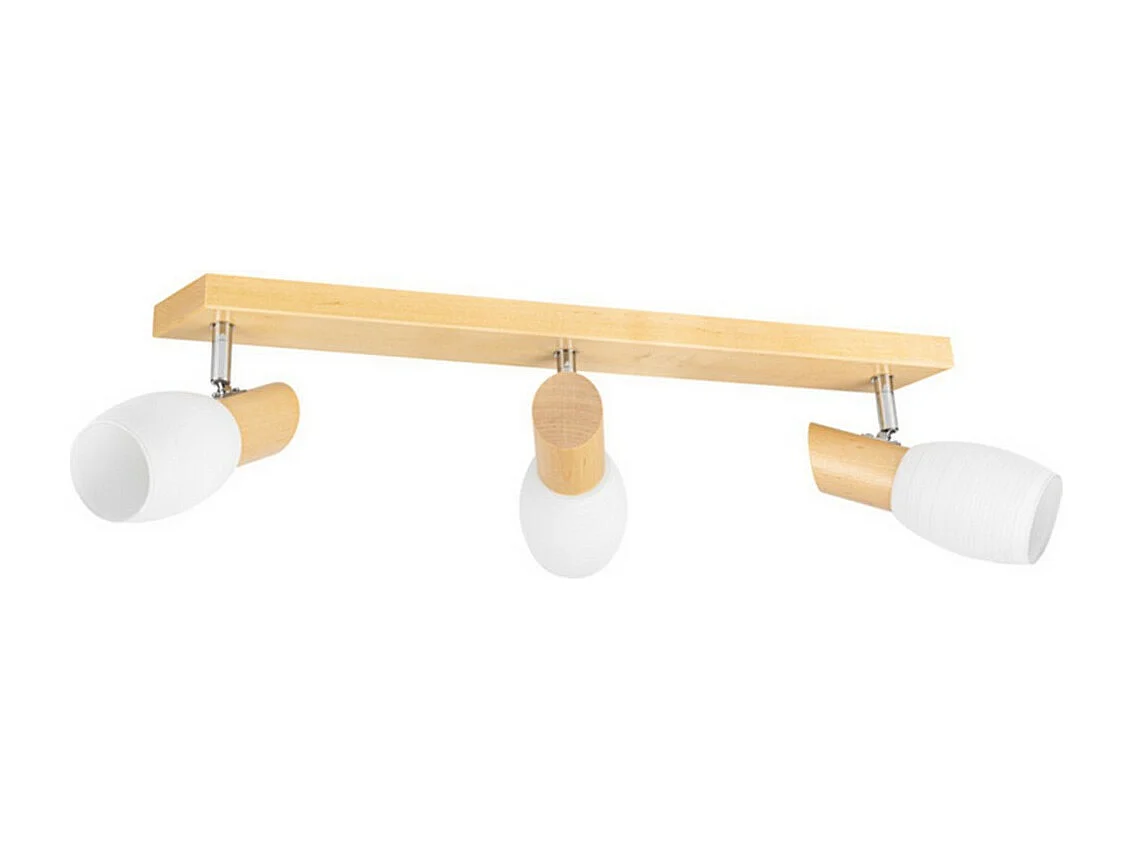 Plafonnier Arsenio, Marron, 6x55x18 cm, EPIKASA