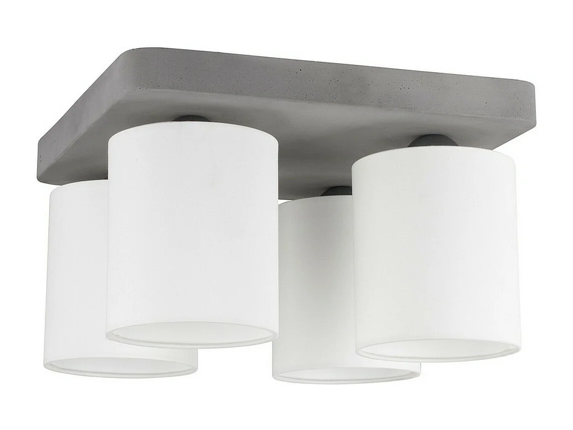 Plafonnier Caledonia, Gris, 34x34x21 cm, EPIKASA