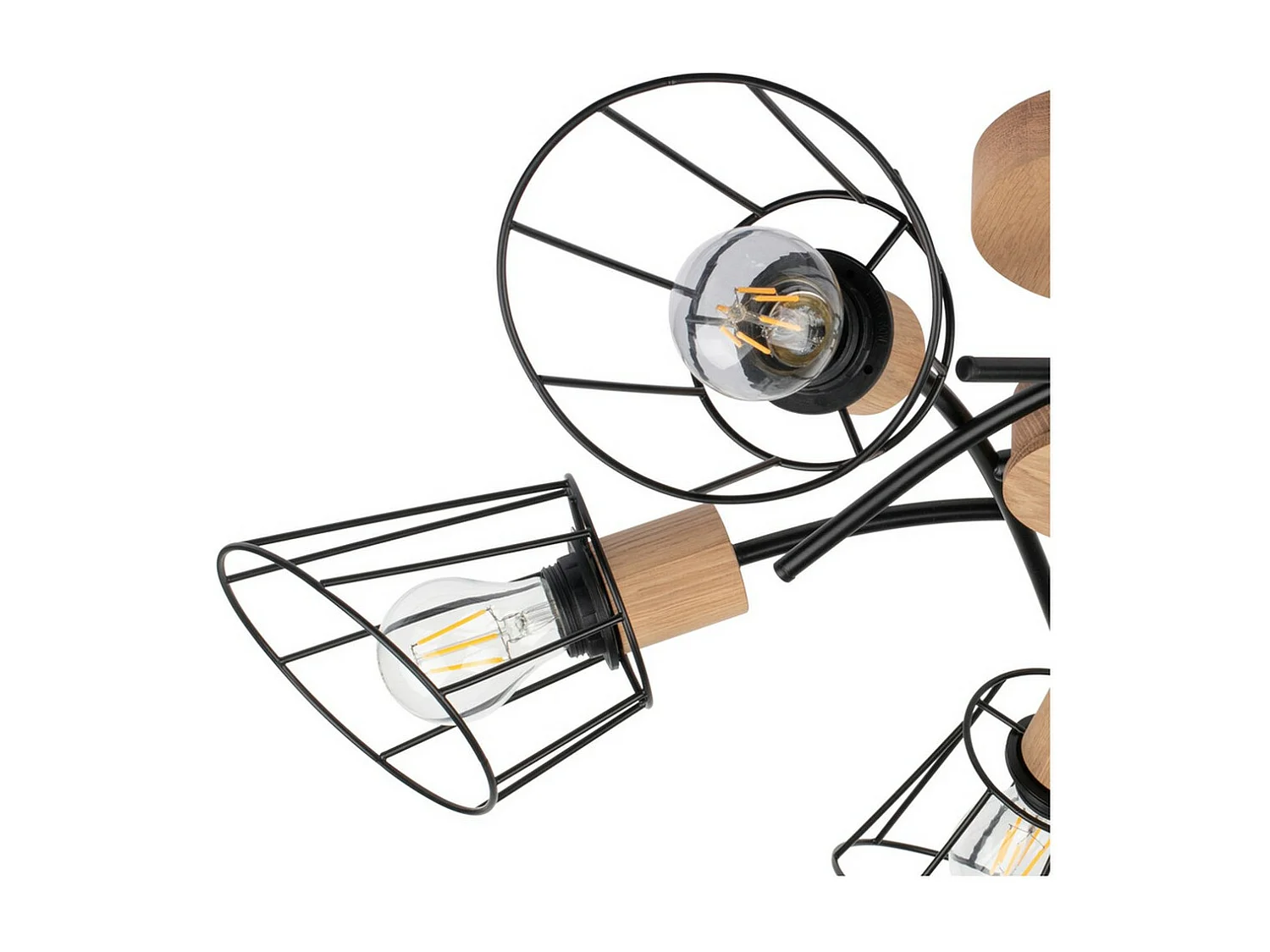 Plafonnier Missouri, Marron, 70x70x29 cm, EPIKASA