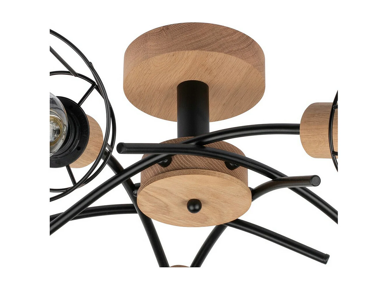 Plafonnier Missouri, Marron, 70x70x29 cm, EPIKASA