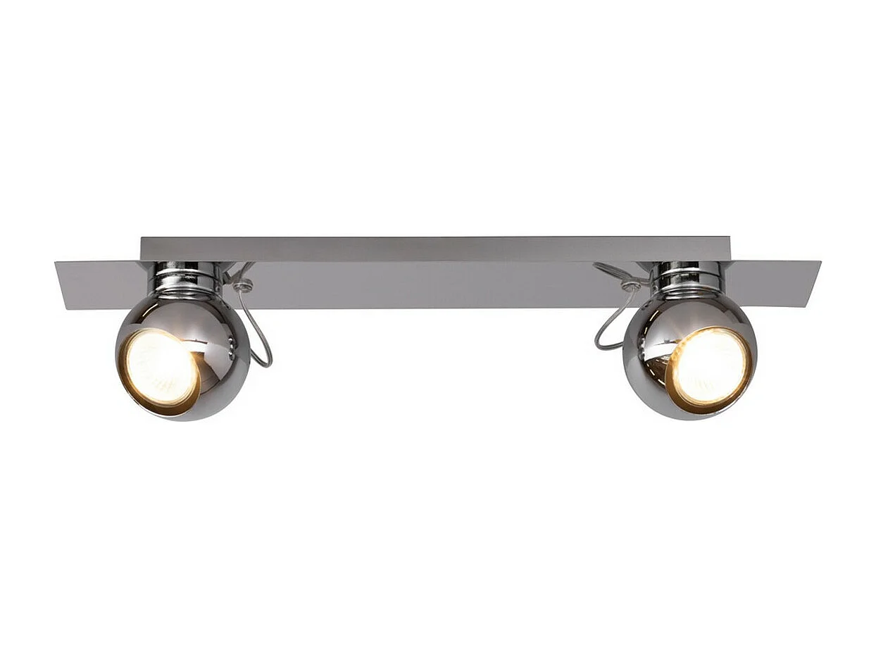 Plafonnier Strasburgo, Argent, 45x8x11,5 cm, EPIKASA