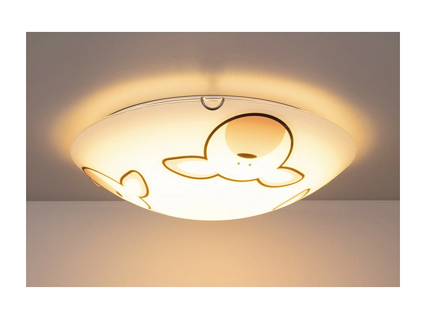 Candeeiro de Teto para Crianças Leine, Branco, 40x40x10 cm, Epikasa