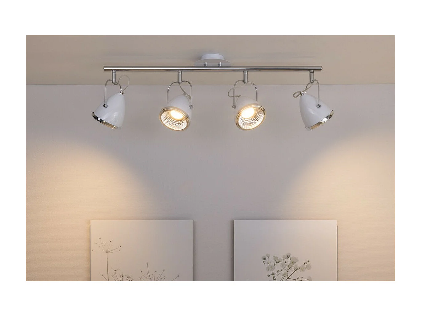 Candeeiro de Teto Lesse, Branco, 76x13x26 cm, EPIKASA