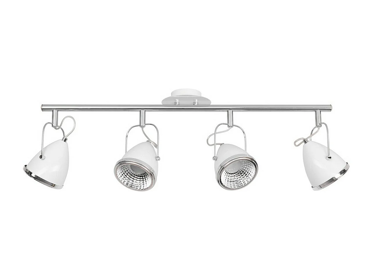 Plafonnier Lesse, Blanc, 76x13x26 cm, EPIKASA