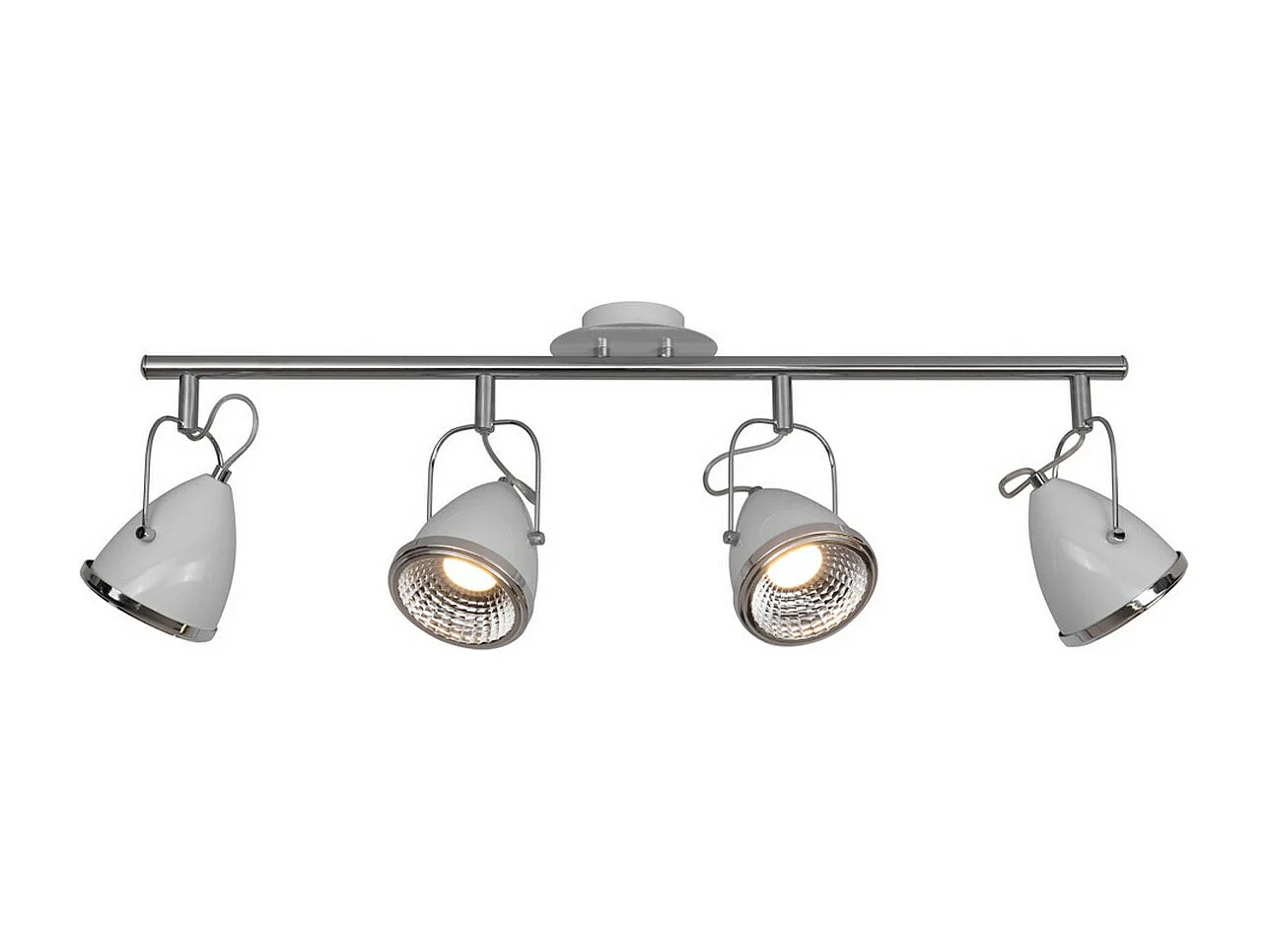 Plafonnier Lesse, Blanc, 76x13x26 cm, EPIKASA