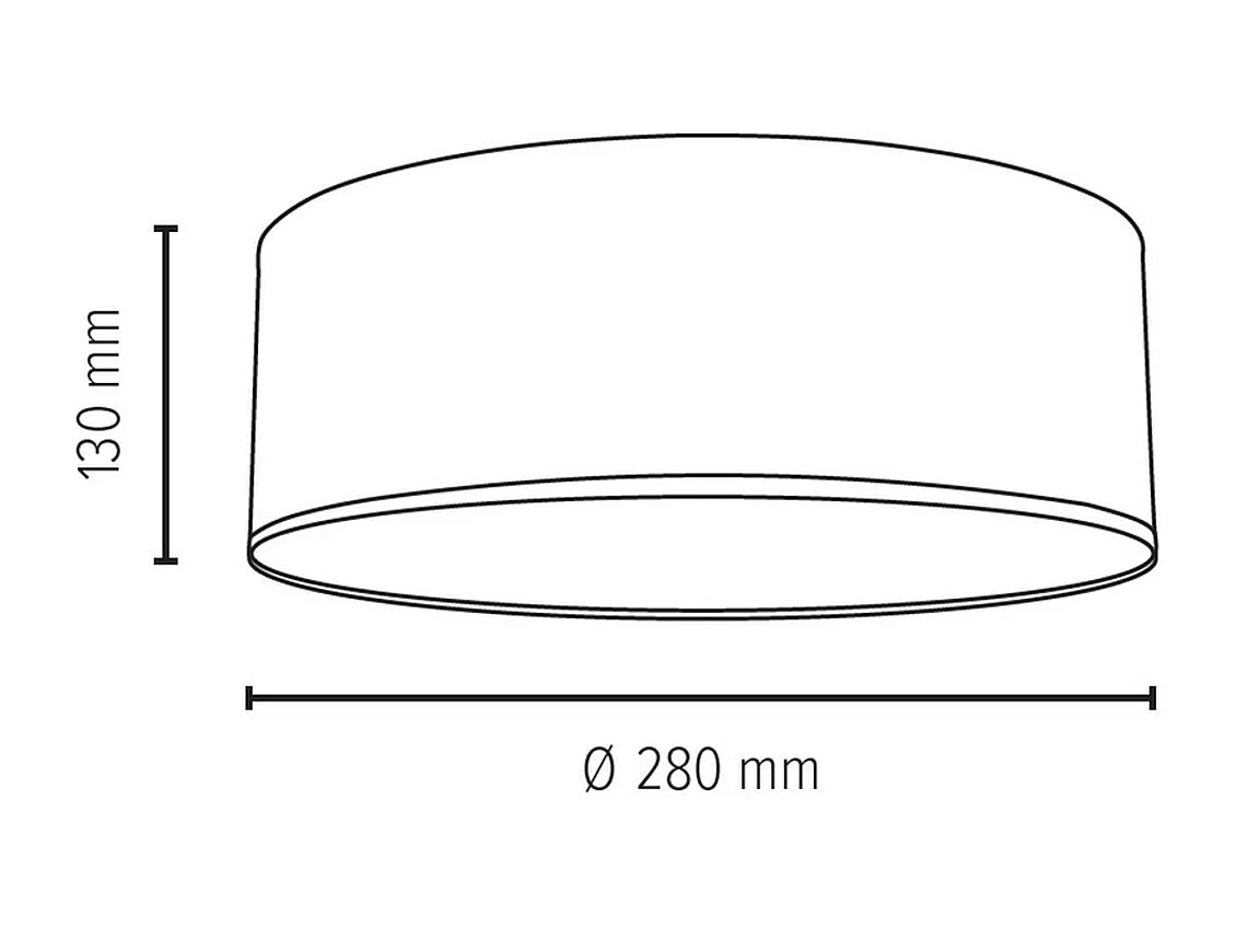 Plafondlamp Domml, Bruin, 28x28x13 cm, EPIKASA