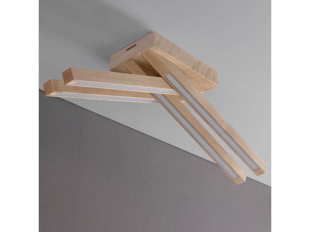 Lampa Sufitowa Guadalupa, Brązowy, 53x12,5x18 cm, EPIKASA