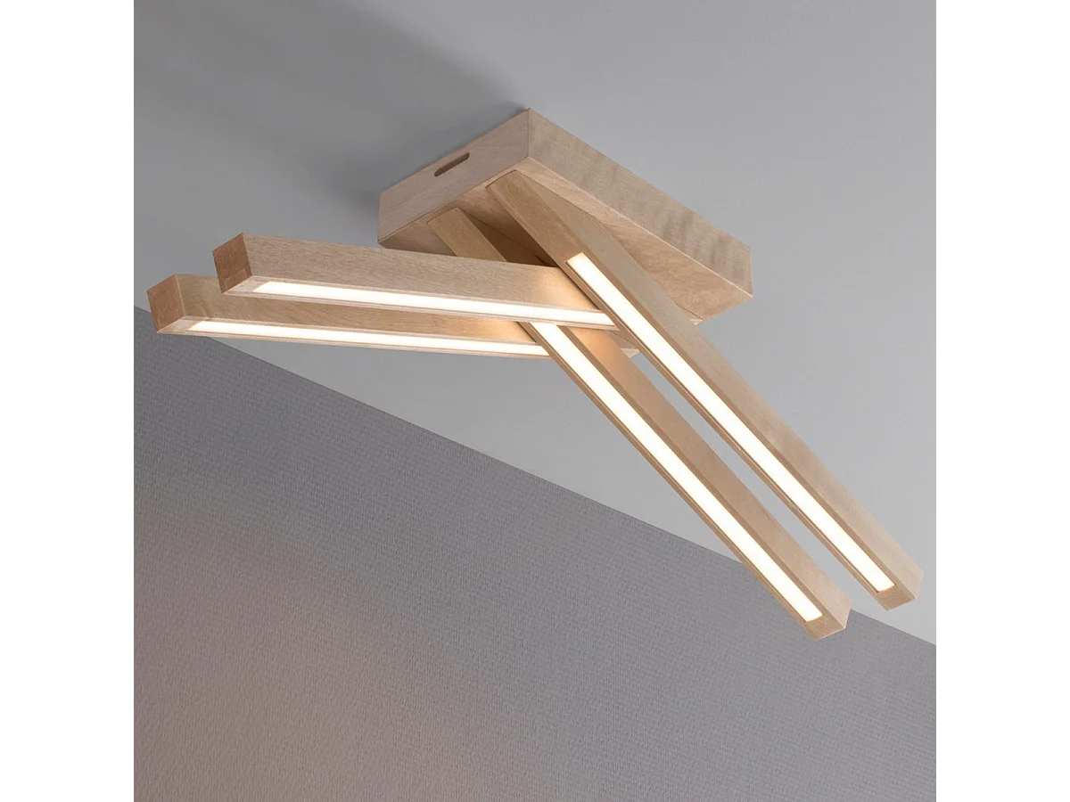 Lampa Sufitowa Guadalupa, Brązowy, 53x12,5x18 cm, EPIKASA