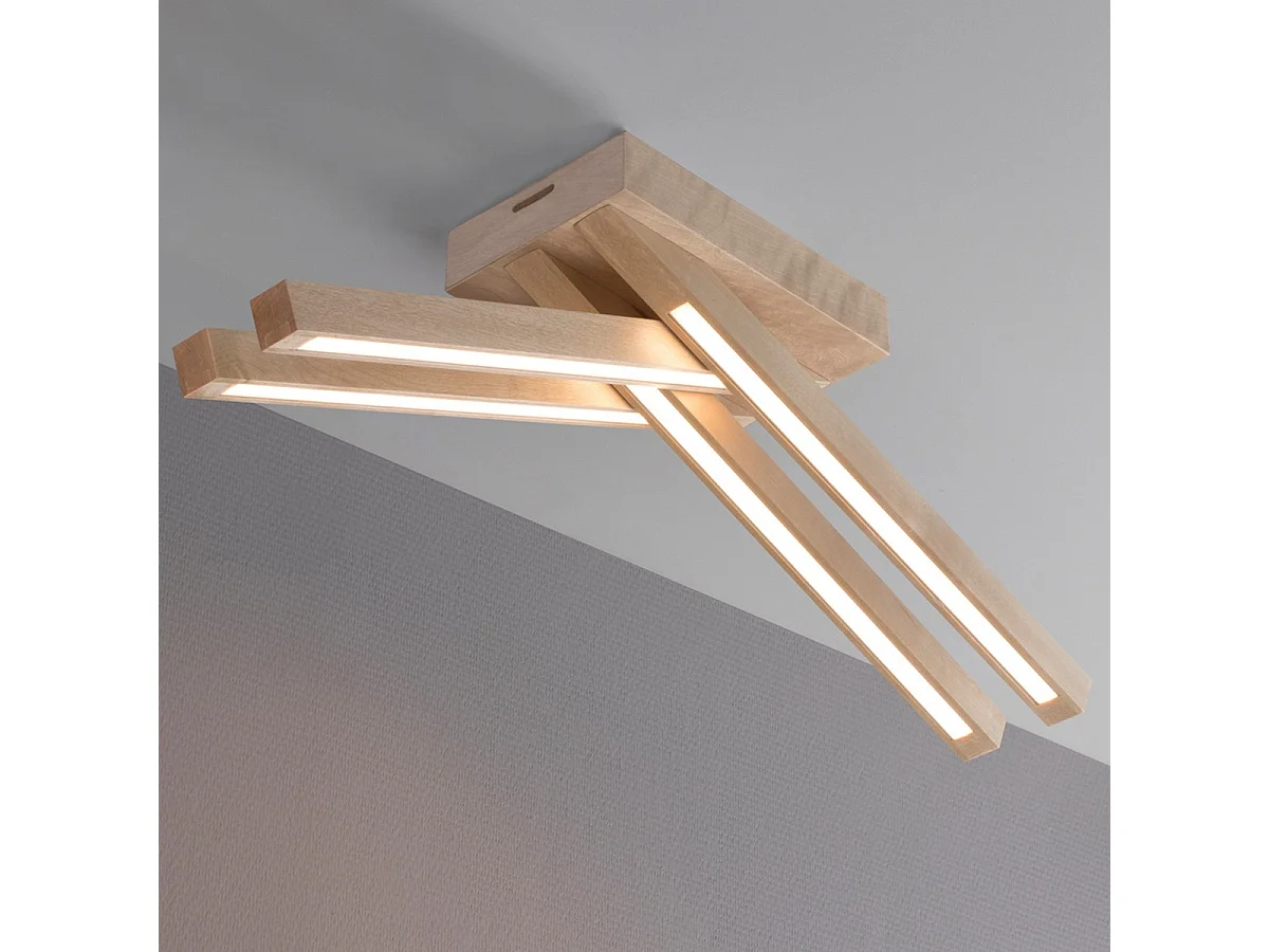 Lampa Sufitowa Guadalupa, Brązowy, 53x12,5x18 cm, EPIKASA