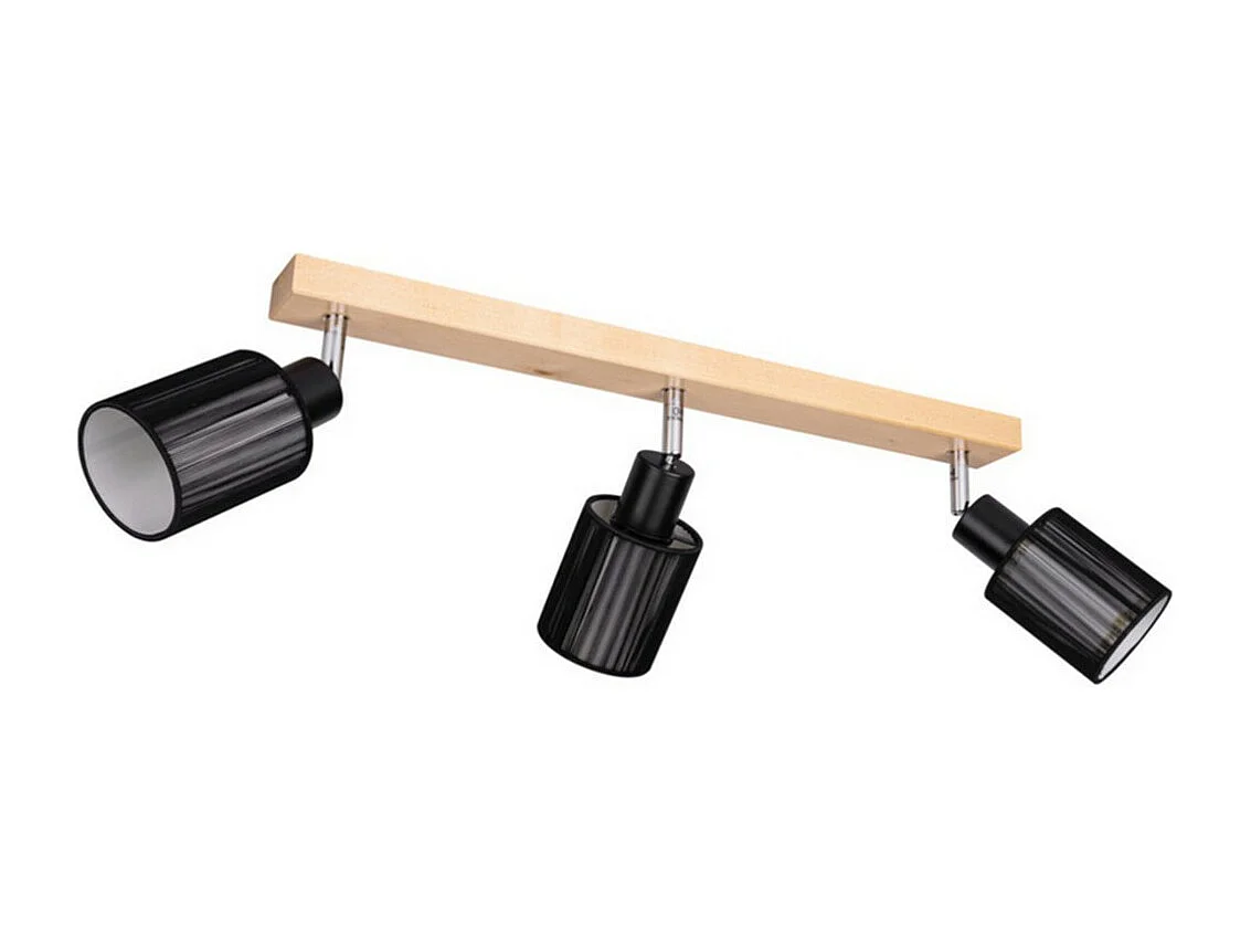 Plafondlamp Alighiero, Bruin, 6x55x18 cm, EPIKASA