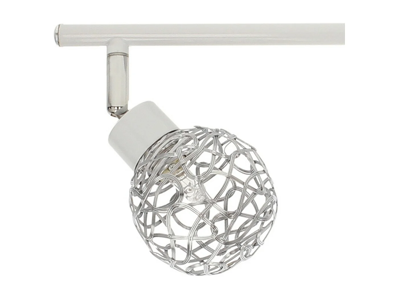 Plafonnier Demetrio, Blanc, 62x9x11 cm, EPIKASA