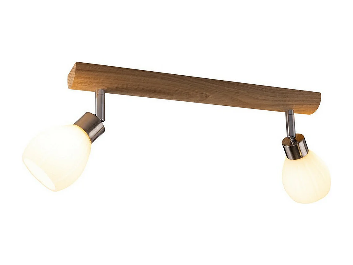 Plafondlamp Arcadio, Bruin, 39x6x18 cm, EPIKASA