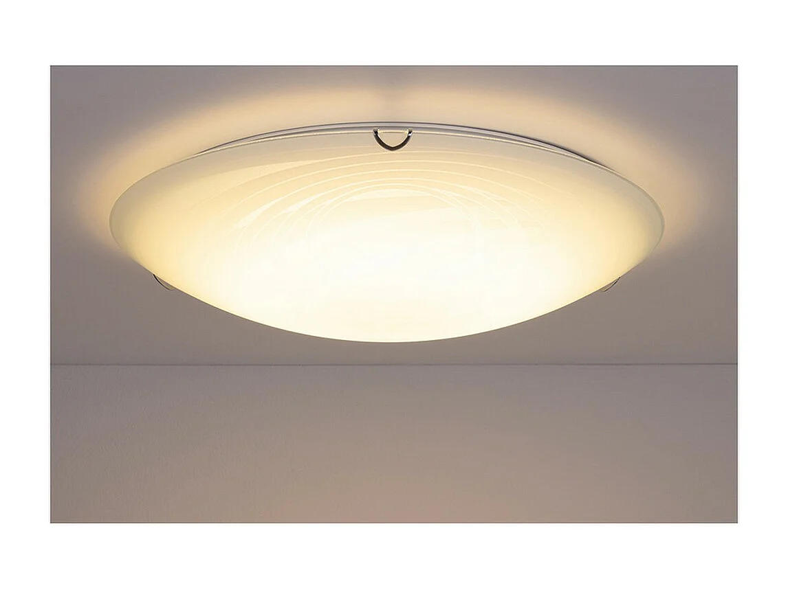 Plafondlamp Saale, Wit, 40x40x10 cm, EPIKASA
