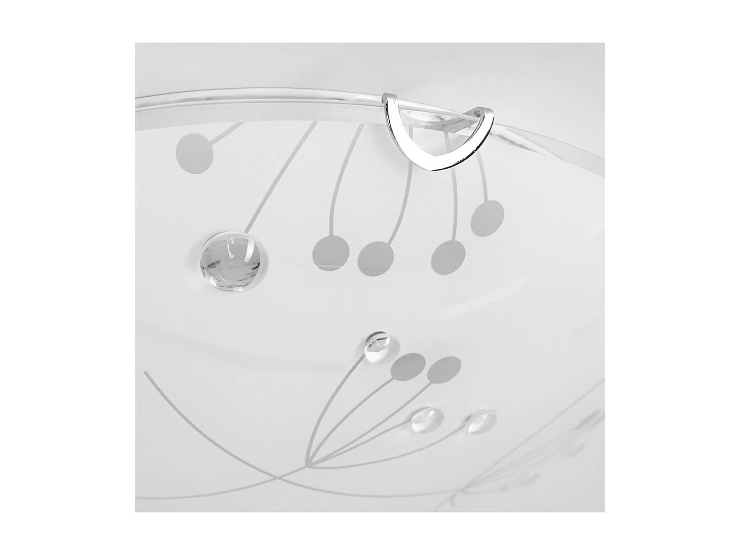 Plafonnier Eger, Blanc, 50x50x10 cm, EPIKASA