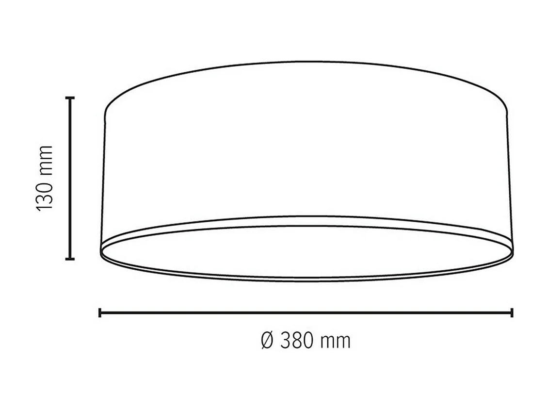 Candeeiro de Teto Domml, Cinzento, 38x38x13 cm, EPIKASA