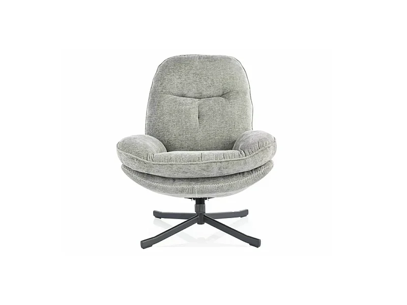 Fotel do salonu HARPER oliwkowy obrotowy