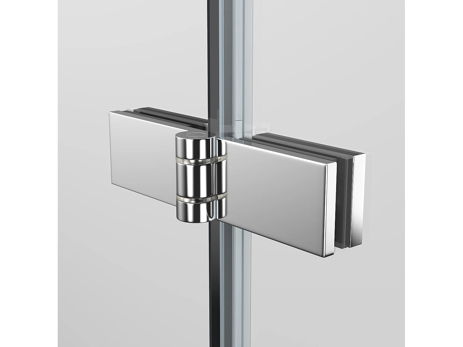 EMKE Schermo da bagno in vetro di sicurezza da 6 mm Schermo doccia pieghevole per vasca da bagno - 130 x 140 cm - Rivestimento nano facile da pulire