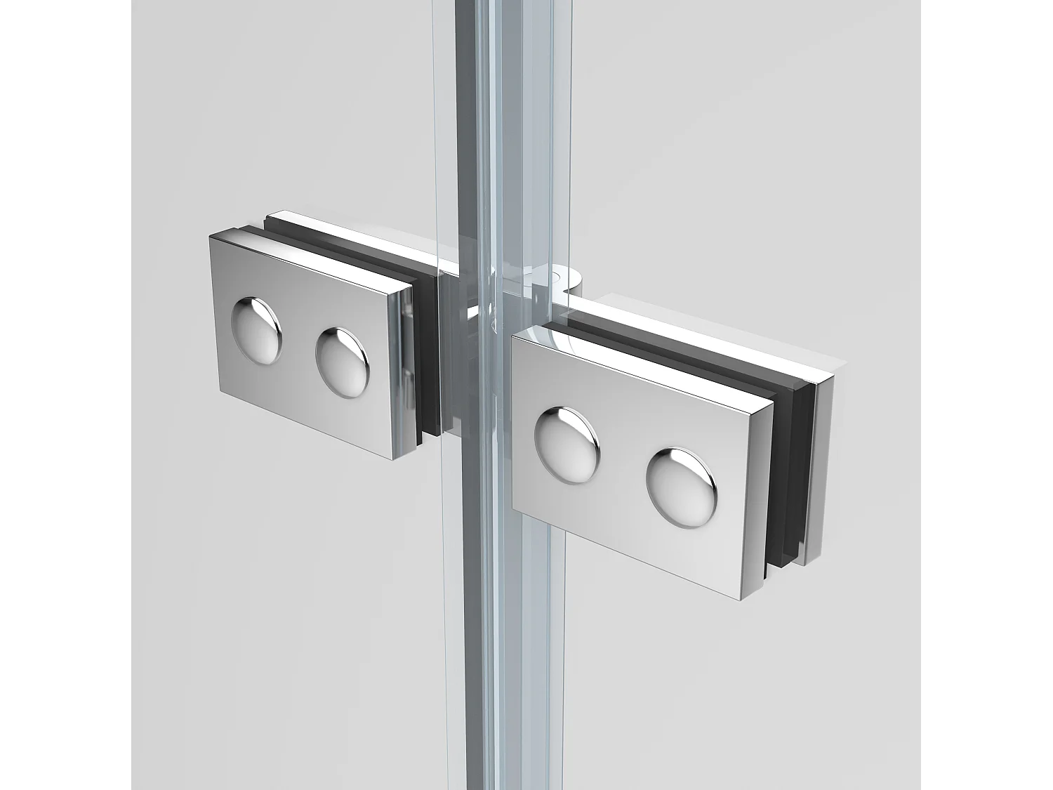 EMKE Schermo da bagno in vetro di sicurezza da 6 mm Schermo doccia pieghevole per vasca da bagno - 130 x 140 cm - Rivestimento nano facile da pulire