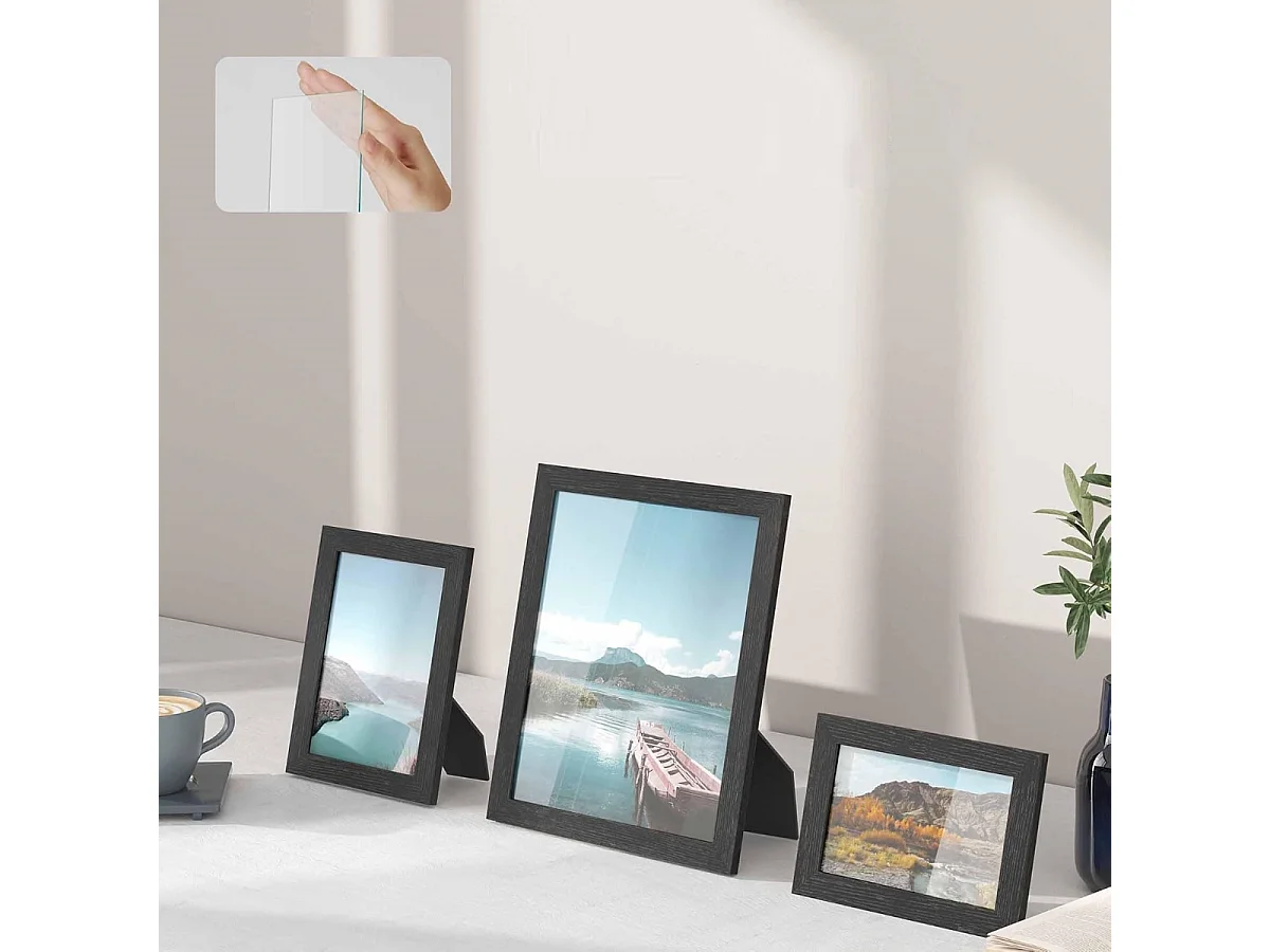 Set mural de cadres photo Bobble Home - 10 cadres photo de différentes tailles
