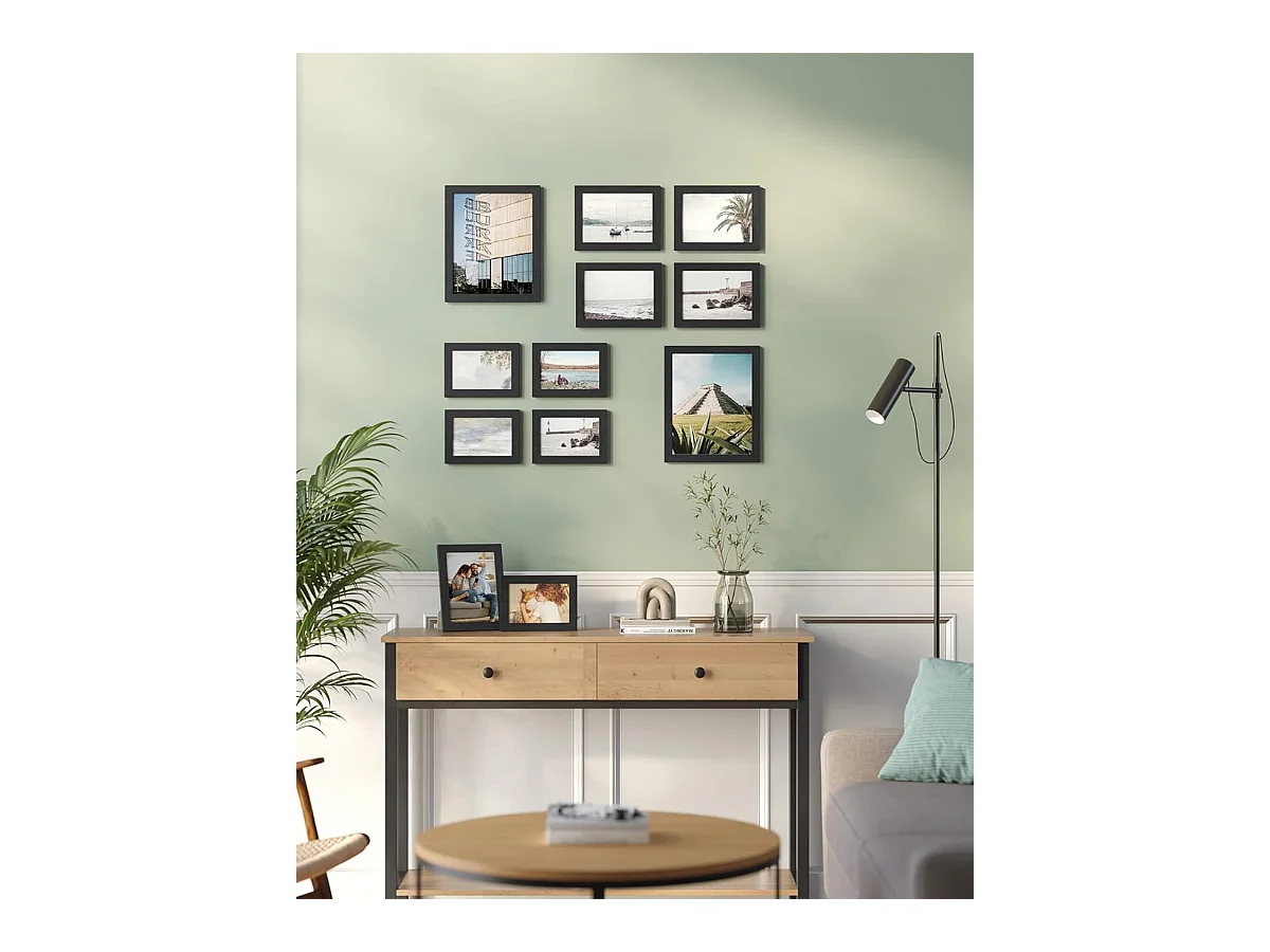 Bobbel Home fotolijsten wandset - 10 fotokaders in diverse maten