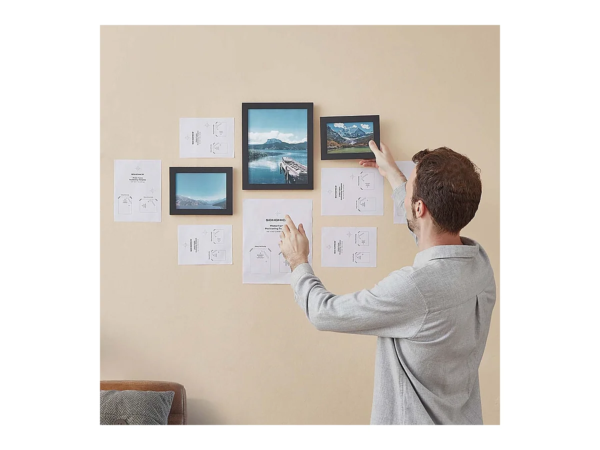 Bobbel Home fotolijsten wandset - 10 fotokaders in diverse maten