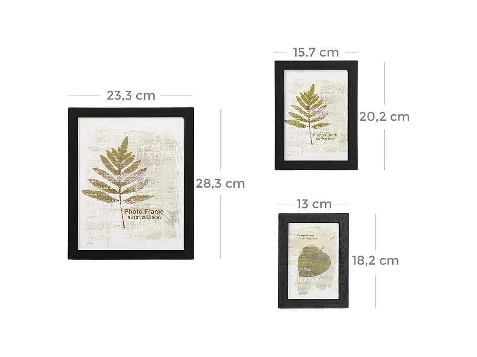 Bobbel Home fotolijsten wandset - 10 fotokaders in diverse maten