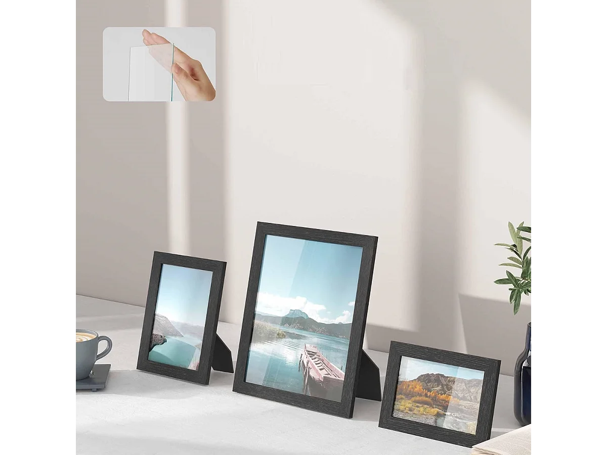 Set mural de cadres photo Bobble Home - 10 cadres photo de différentes tailles
