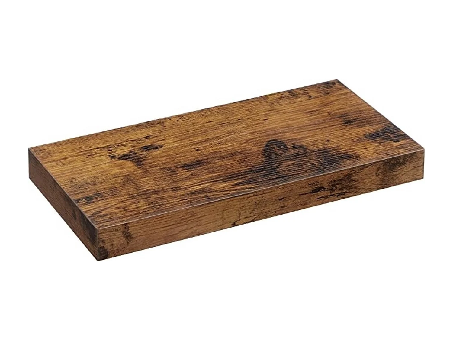 Parya Home - Zwevende wandplank - Bruin - MDF - 40 x 20 x 3.8 cm