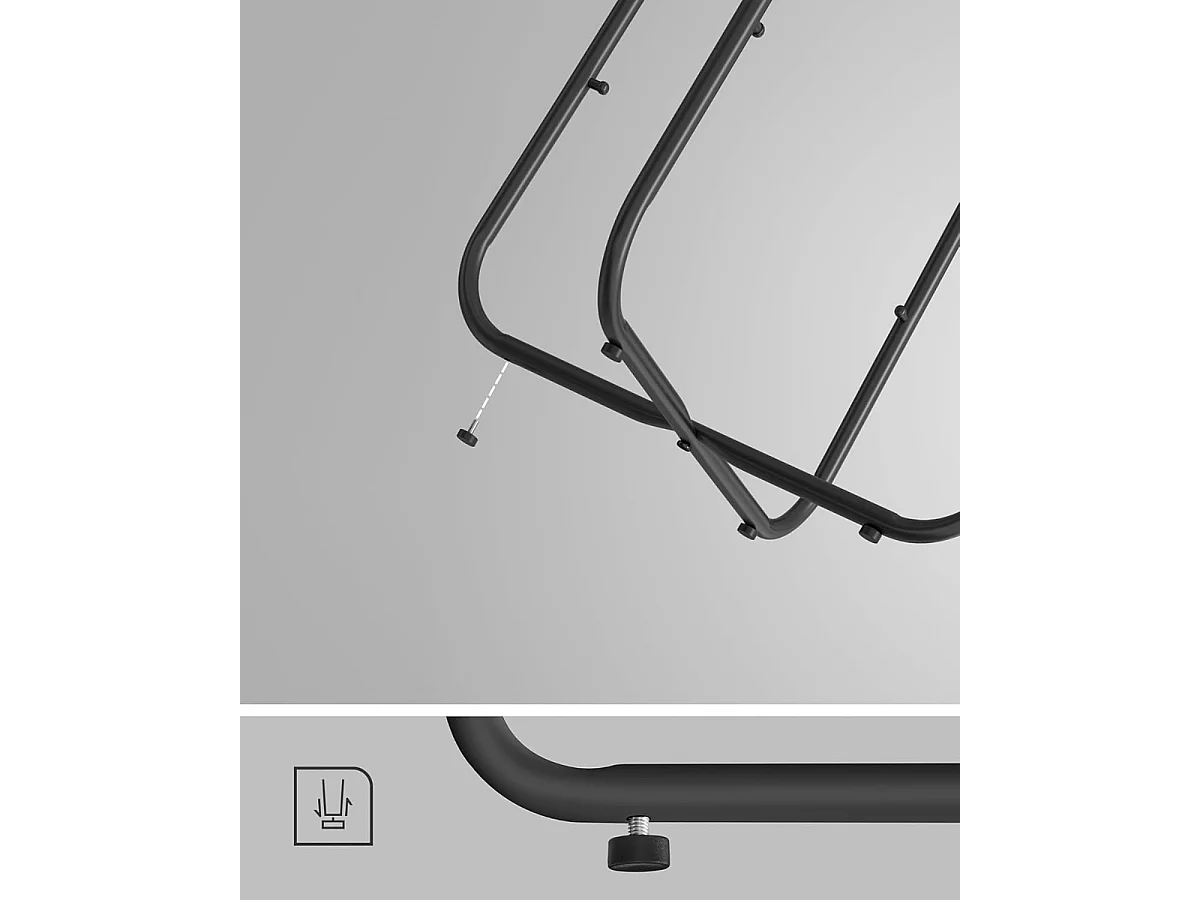 Parya Home Table basse ronde, table d'appoint avec panier en tissu