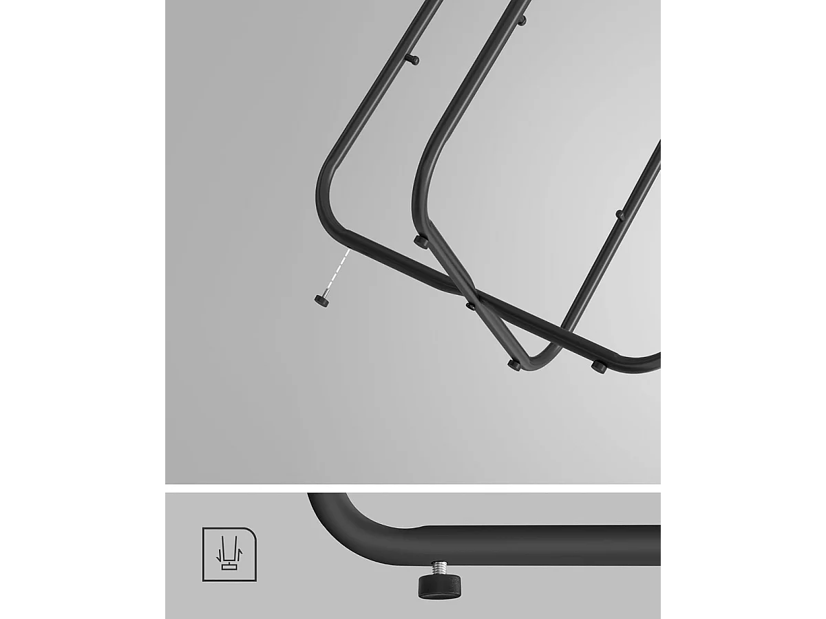 Parya Home Ronde salontafel, bijzettafel met stoffen mand