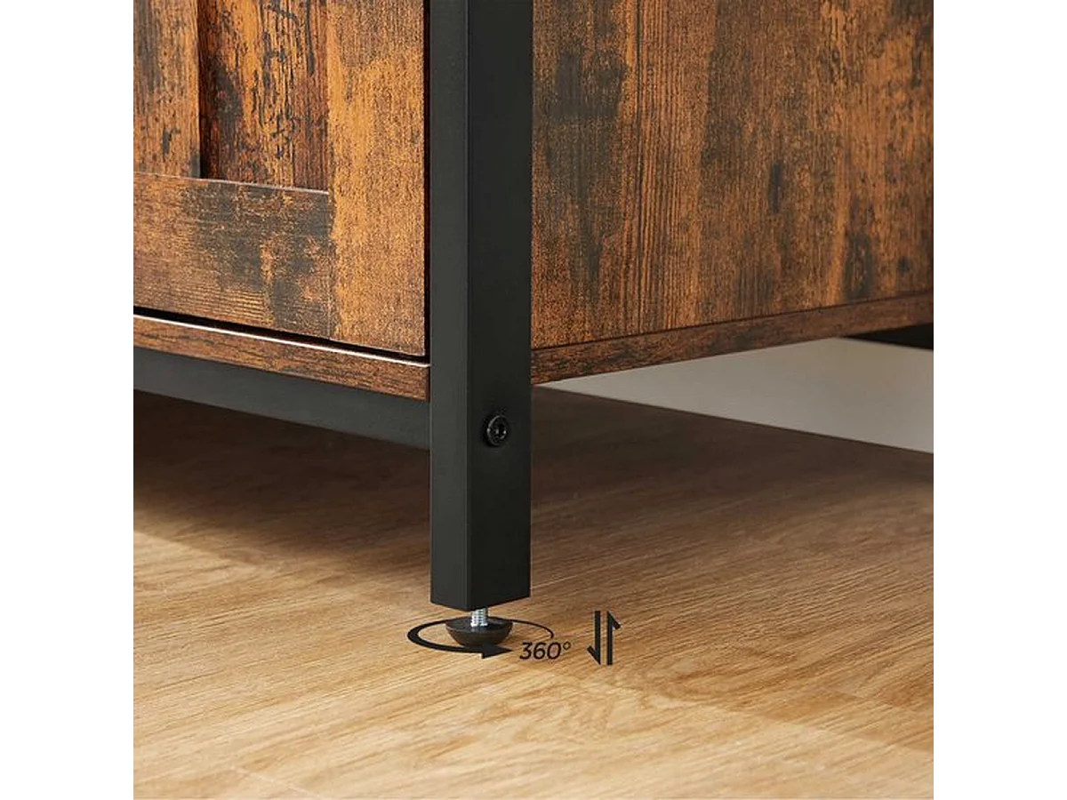 Parya home dressoir, keukenkast, wijnkast, bruinzwart