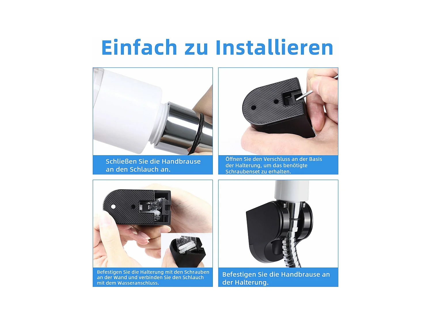 NETTLIFE Ronde waterbesparende handdouche met 5 jets wit