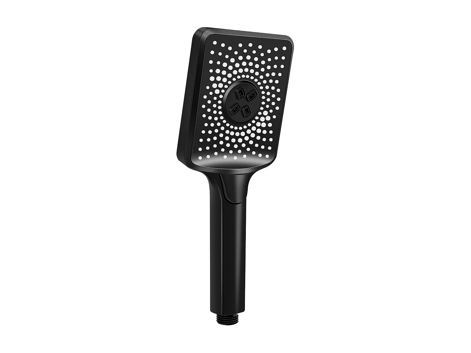 NETTLIFE Douchette à main noire douchette à économie d'eau avec 3 jets de forme carrée