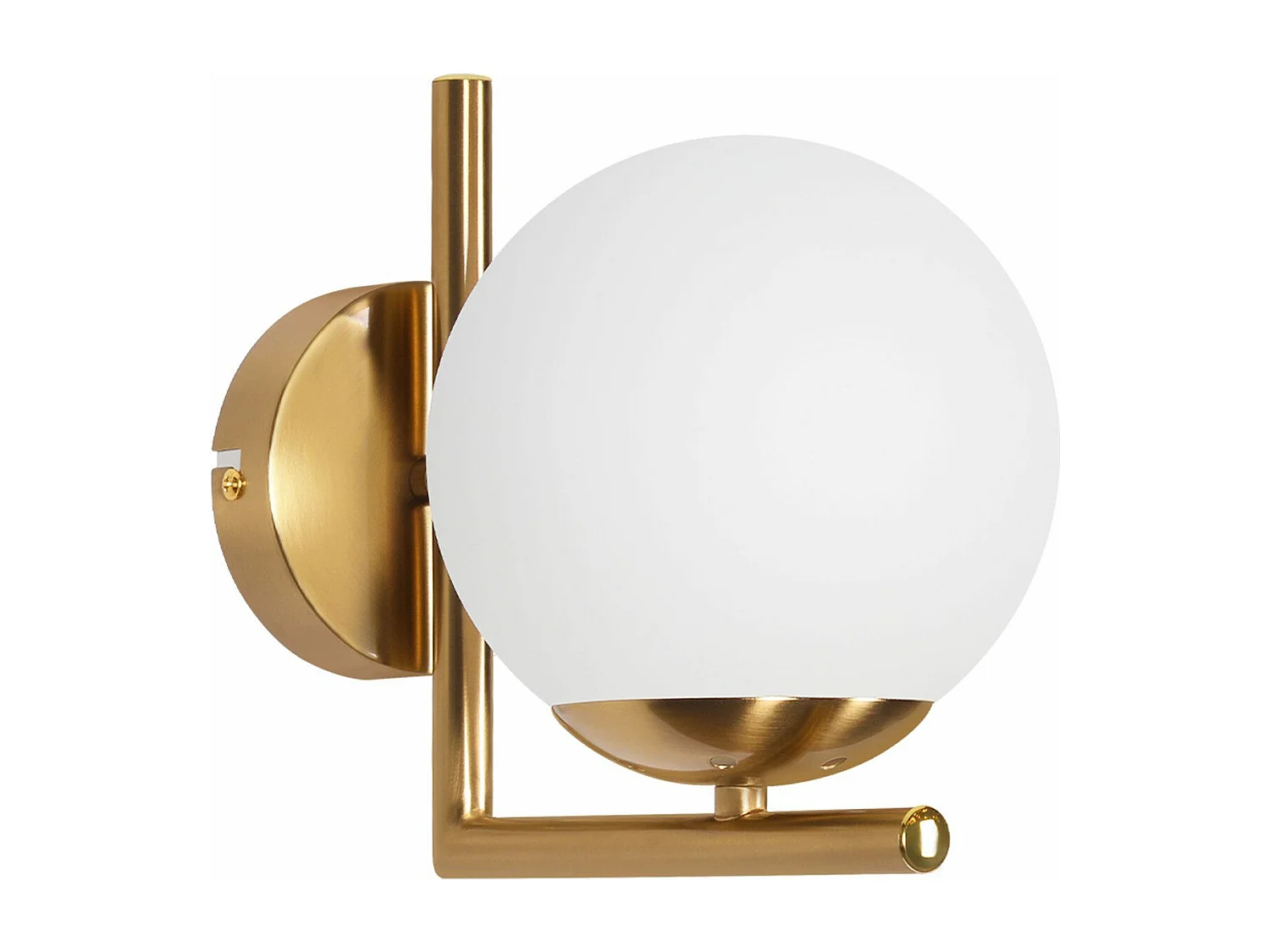 NETTLIFE Applique murale vintage boule de verre dorée E27 lampe murale d'intérieur chambre escalier