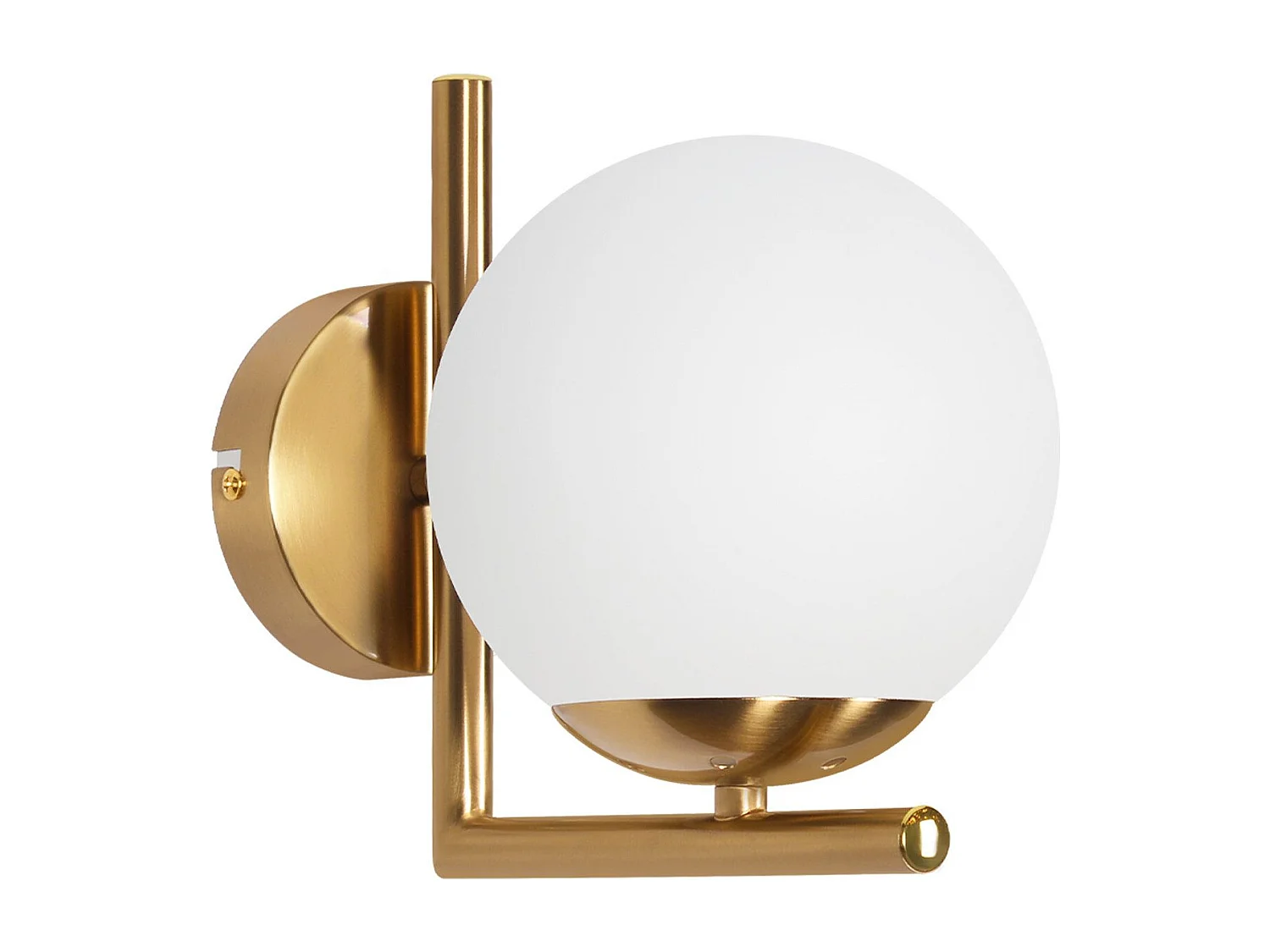 NETTLIFE Applique murale vintage boule de verre dorée E27 lampe murale d'intérieur chambre escalier